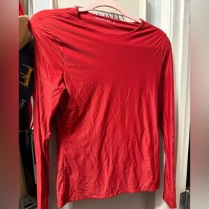 Abercrombie & Fitch Red Women's Long Sleeve Top